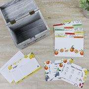 50 Pack 4X6 Fruit Recipe Cards and Dividers