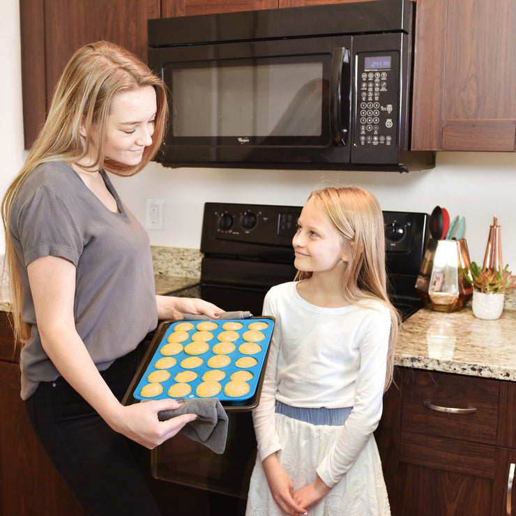 Silicone Muffin Pan Set -Blue