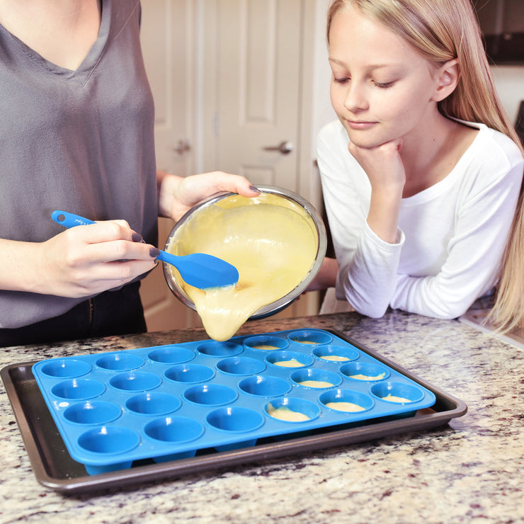 Silicone Muffin Pan Set -Blue