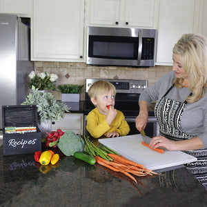 Rustic Black Recipe Box Set